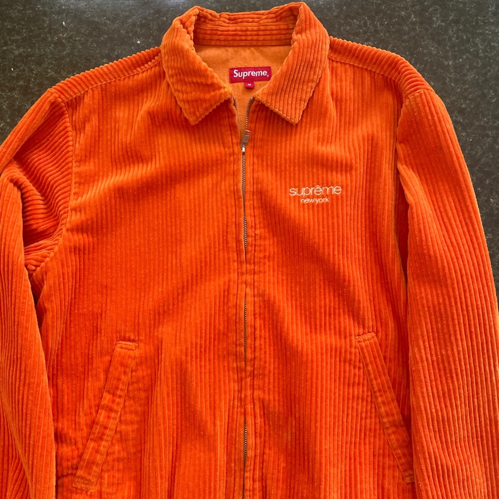 Orange supreme corduroy